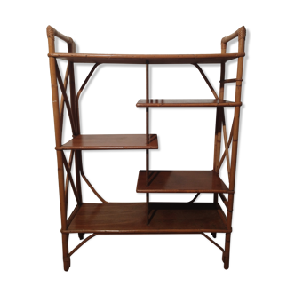 Rattan shelf, 1960s