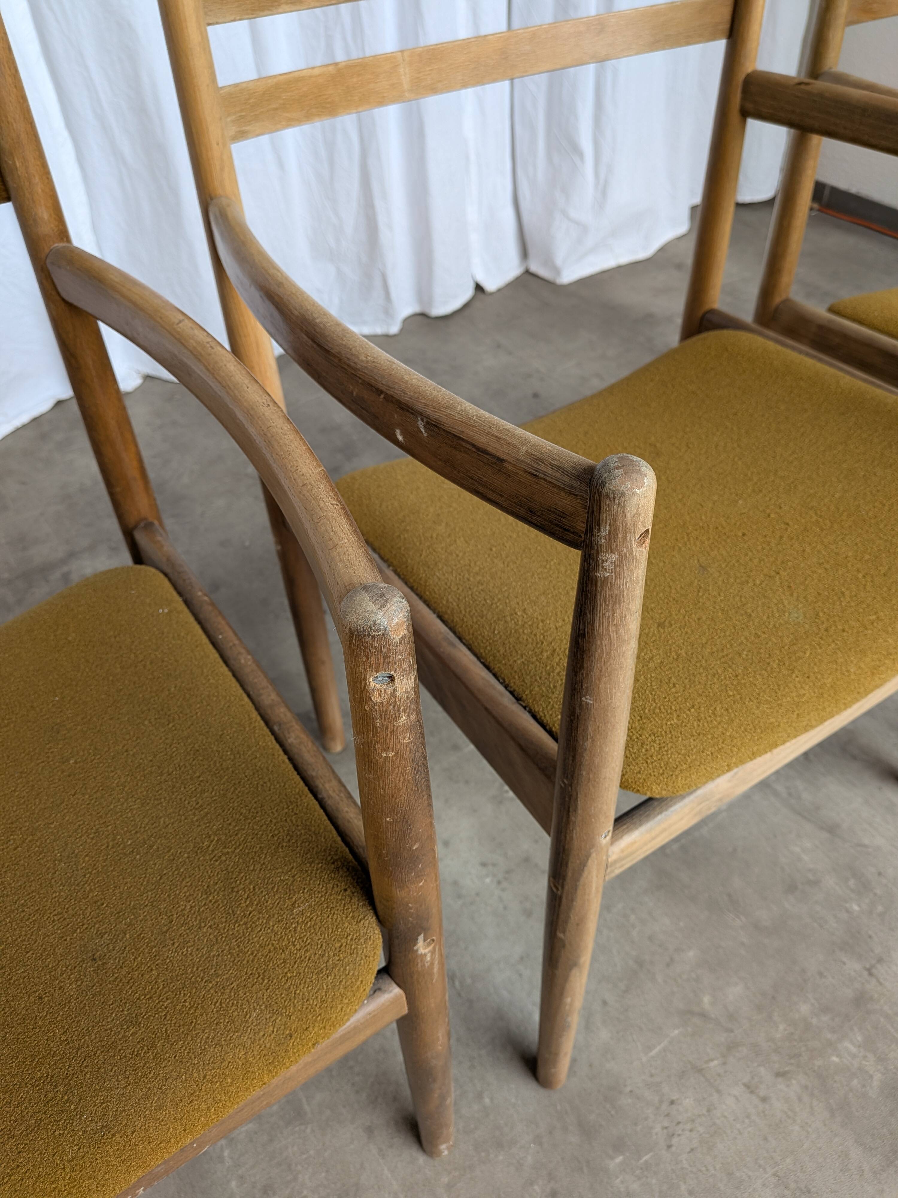 Set of 6 Mid Century STOL Kamnik Armchairs / Yugoslav Vintage Dining Chair