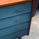 Grey blue vintage dresser