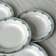 Set of 5 Saint Amand iron earth plates.
