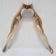 Massive brass anthropomorphic nutcracker vintage woman legs