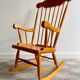 Rocking-chair en bois vintage