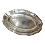 Oval dish Ercuis in silver metal