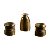 3 brass candlesticks by Hans Agne Jakobsson, Suede circa 1960