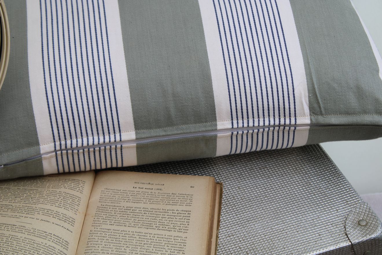 Striped cushion