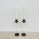 Set of 2 Caravell lucite candle sticks, 1970’s
