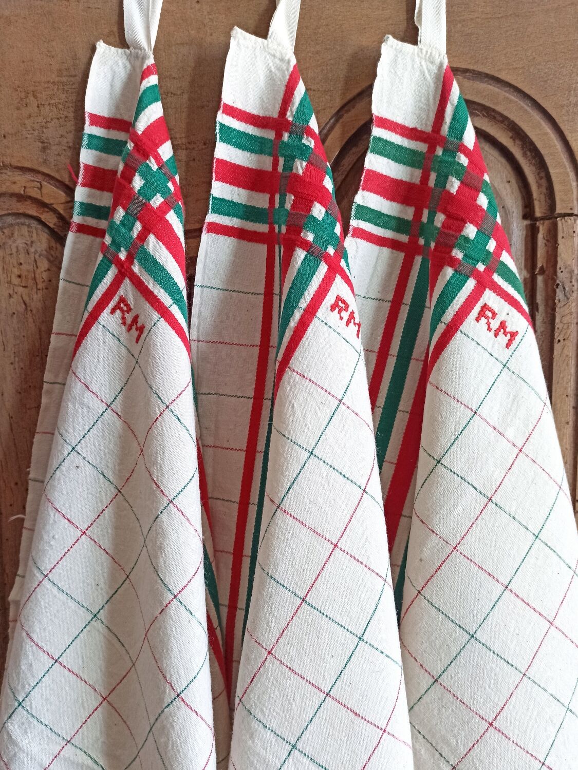 Lot 3 torchons basques anciens