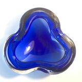 Empty blue murano pocket