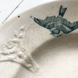 Flat oval iron earth bird and butterfly