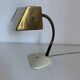 Vintage 1950s children's desk lamp, cream gold bedside table lamp - 23 cm