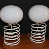Pair of ingo maurer "spring" lamps