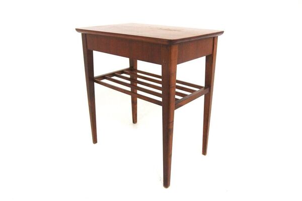 Table de chevet scandinave en acajou, Suède, 1950