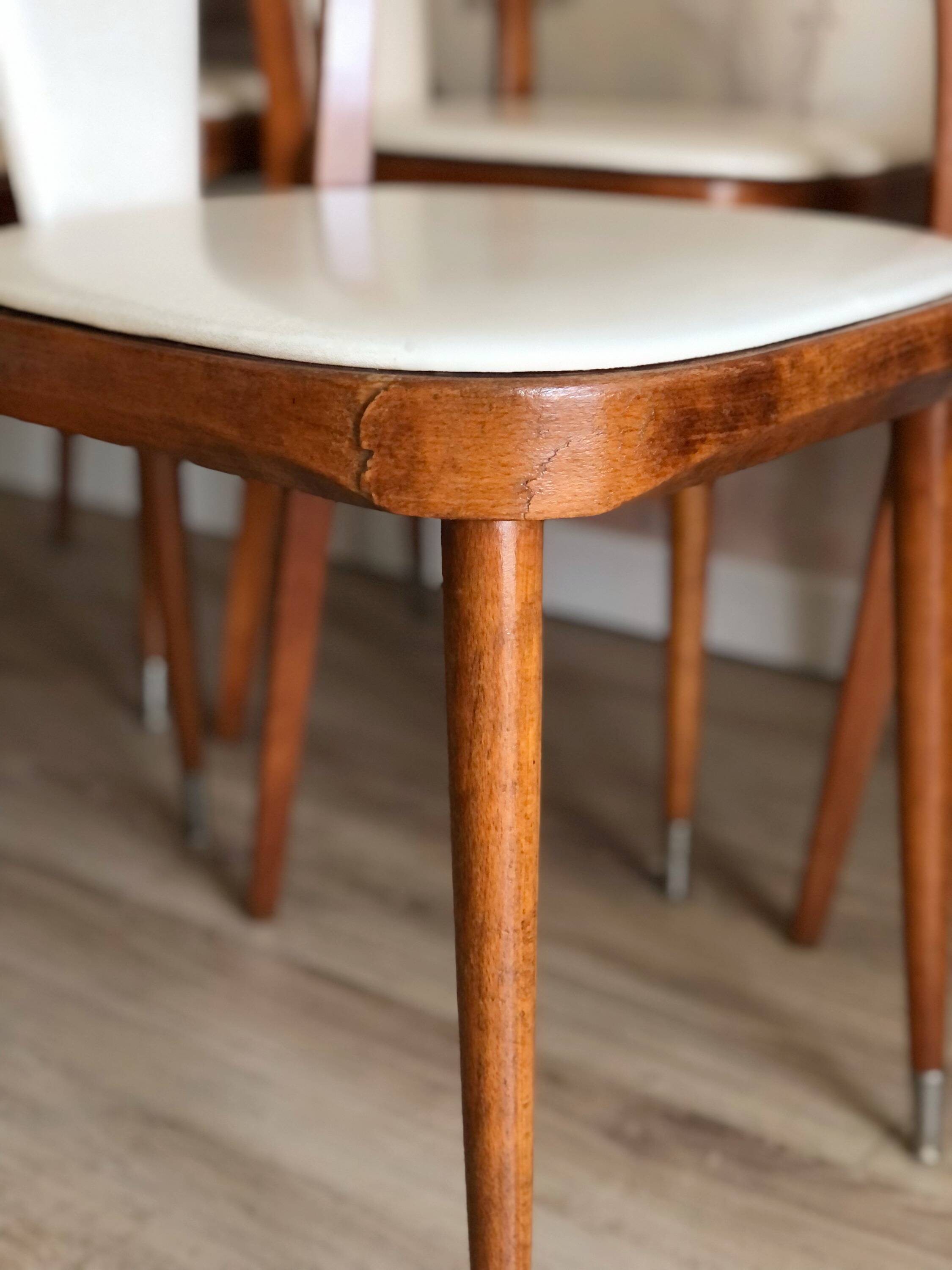 Set of 5 Baumann Palma model chairs, from the 60s/70s