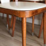 Set of 5 Baumann Palma model chairs, from the 60s/70s
