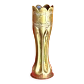 Handmade shell vase brass World War