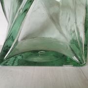 Vase design verre torsadé