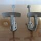 Pair of aluminum coat racks 30 years 40