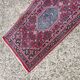 Tapis coureur Bidjar vintage noué main années 1950