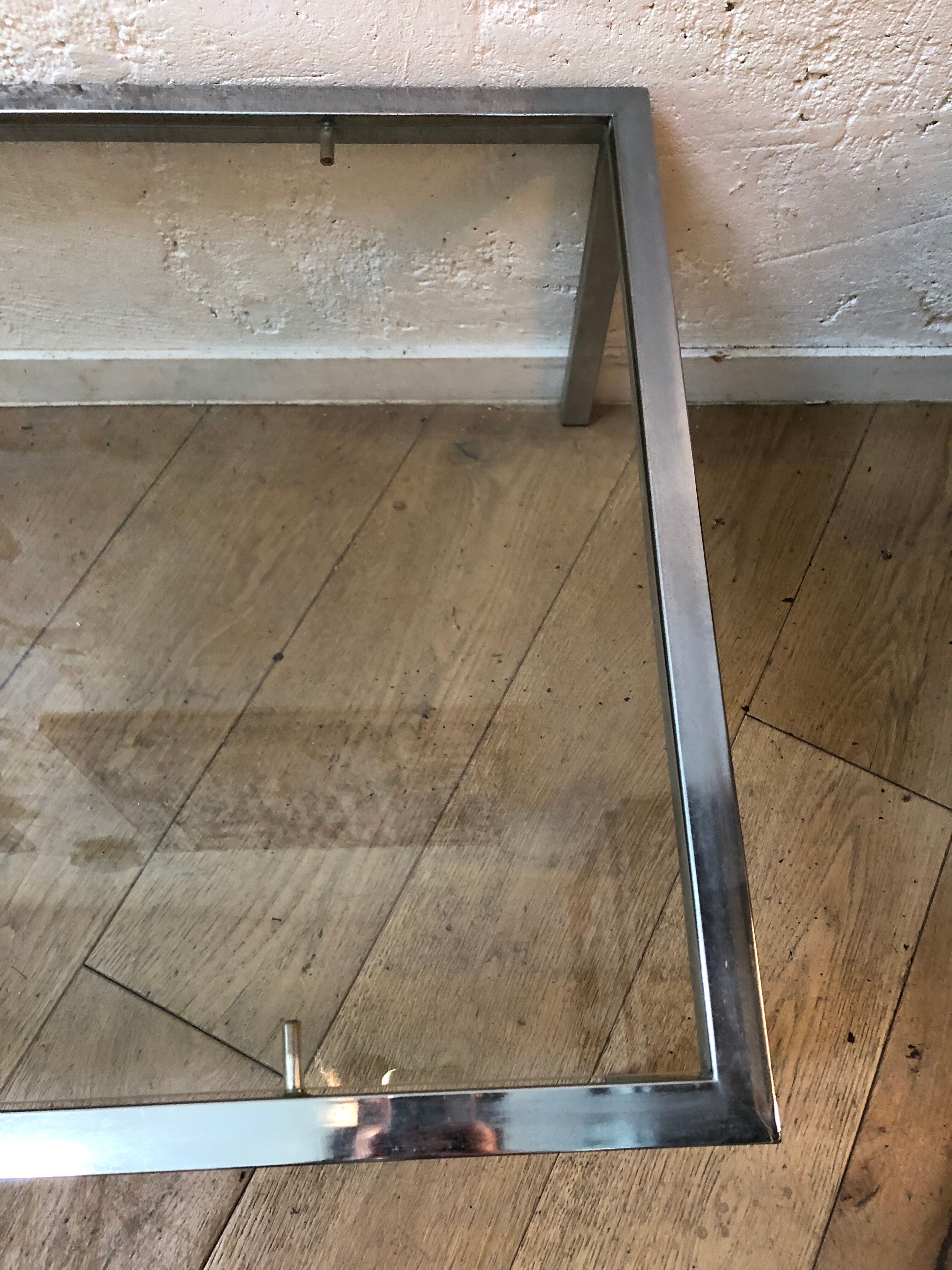 Glass coffee table