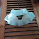 Pendant lampshade corole molded glass blue lace dp 0923068