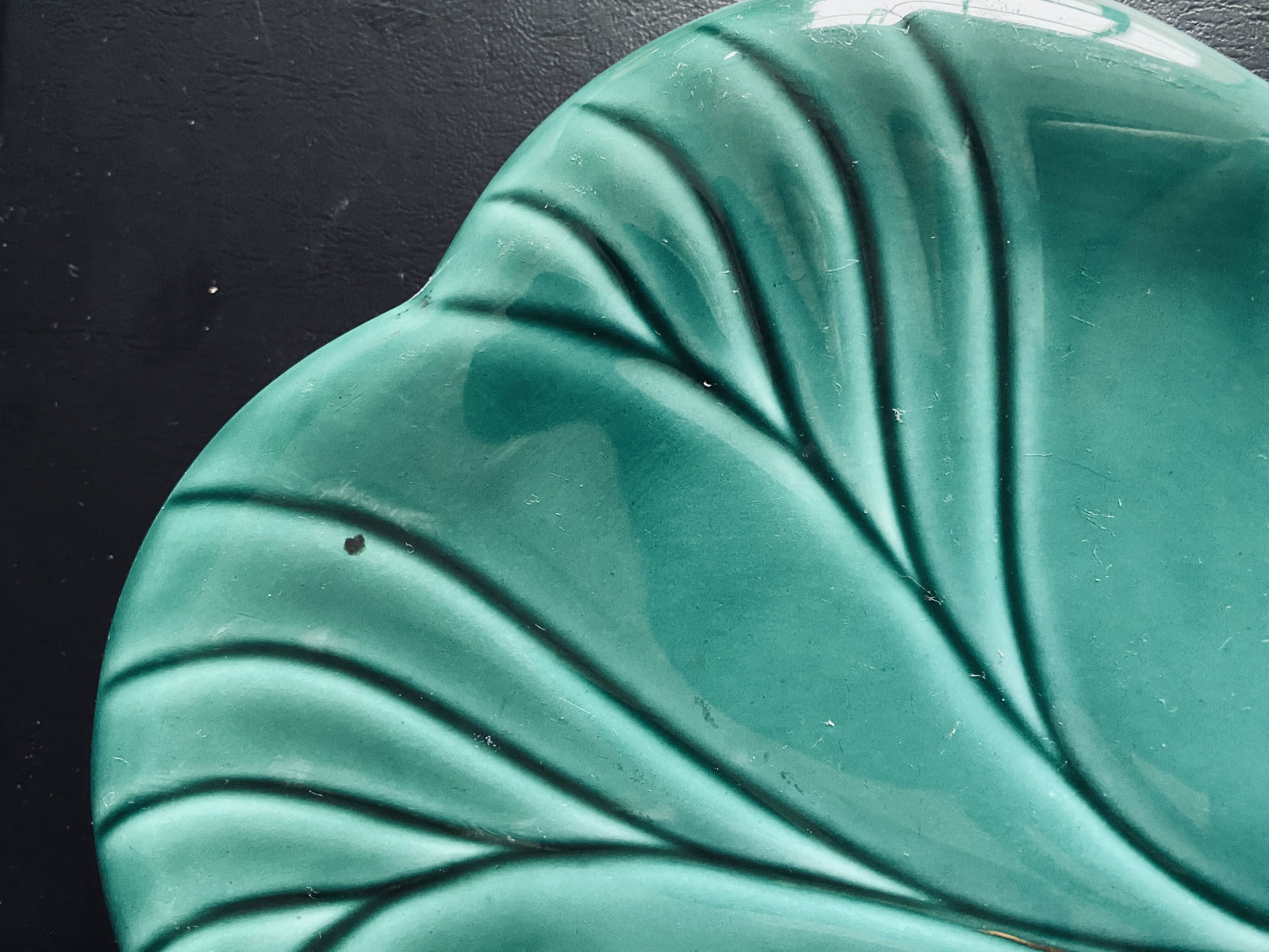 Verceram green vintage trivet