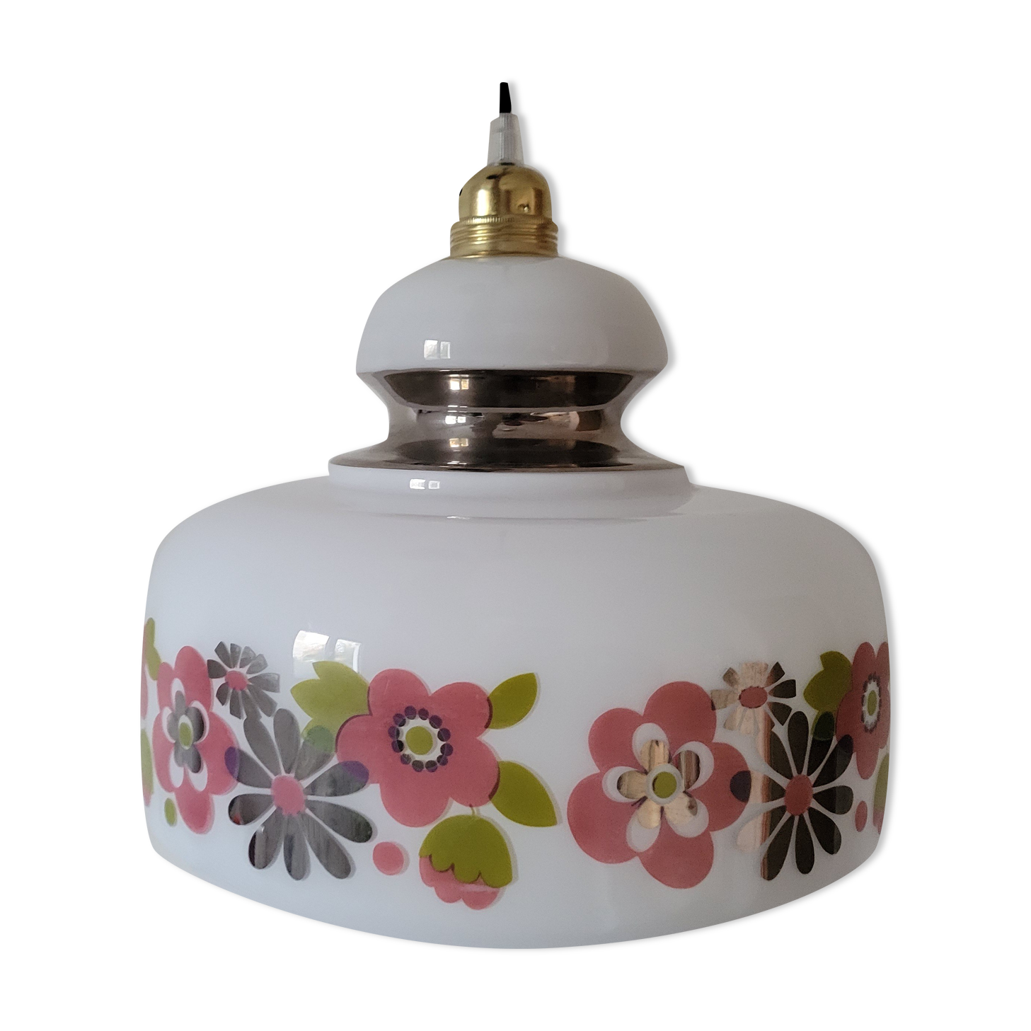 Flowered opaline suspension