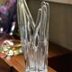 Vase de Murano - Sculpture en verre clair - Soufflé à la main