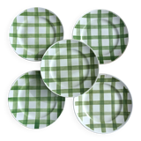 Lot de 5 assiettes à dessert Moulin des loups, Nappe