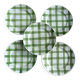 Set of 5 dessert plates Moulin des Loups, Tablecloth