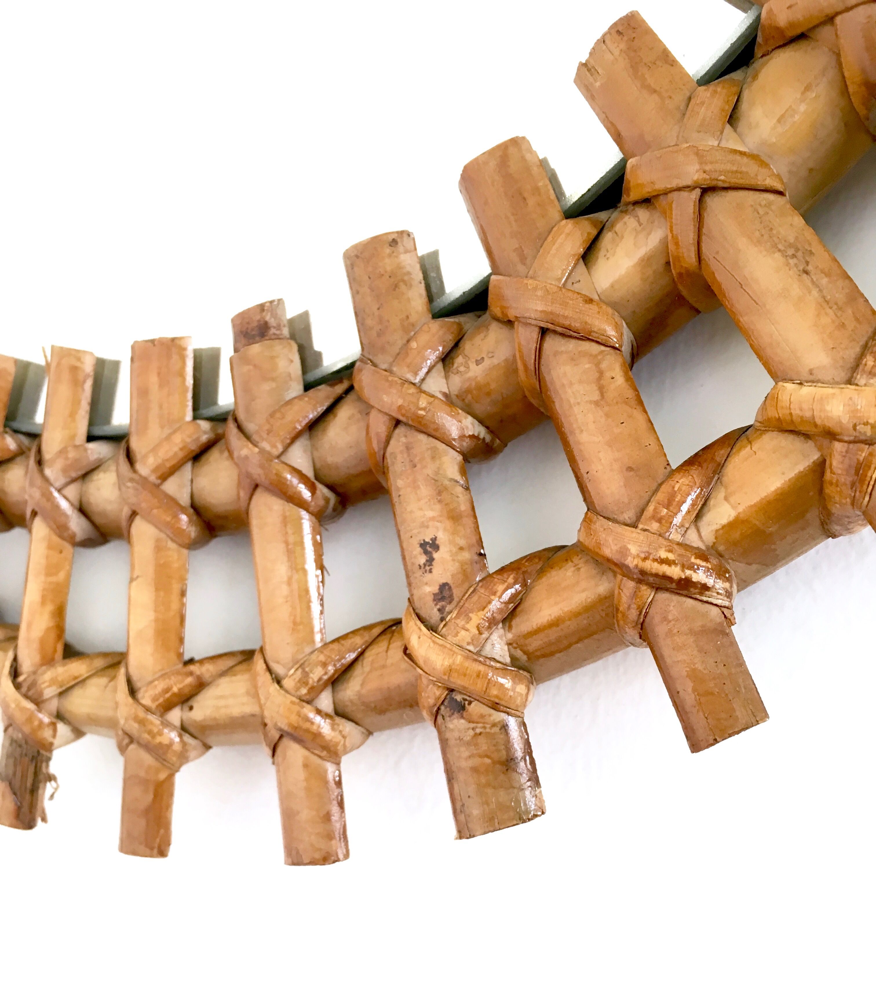 Vintage round wall mirror