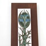 Vintage 1960s thistle wall decor