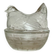 Sucrier poule en verre