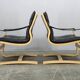 Pair of Leather Lounge Chairs by Åke Fribytter for Nelo Kroken 1960s