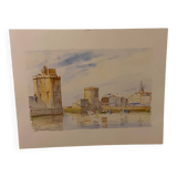 Watercolor by Claude Veyssière