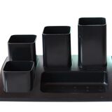 Rotho black pencil pot, 80s