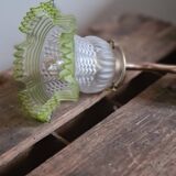 Green tulip wall light