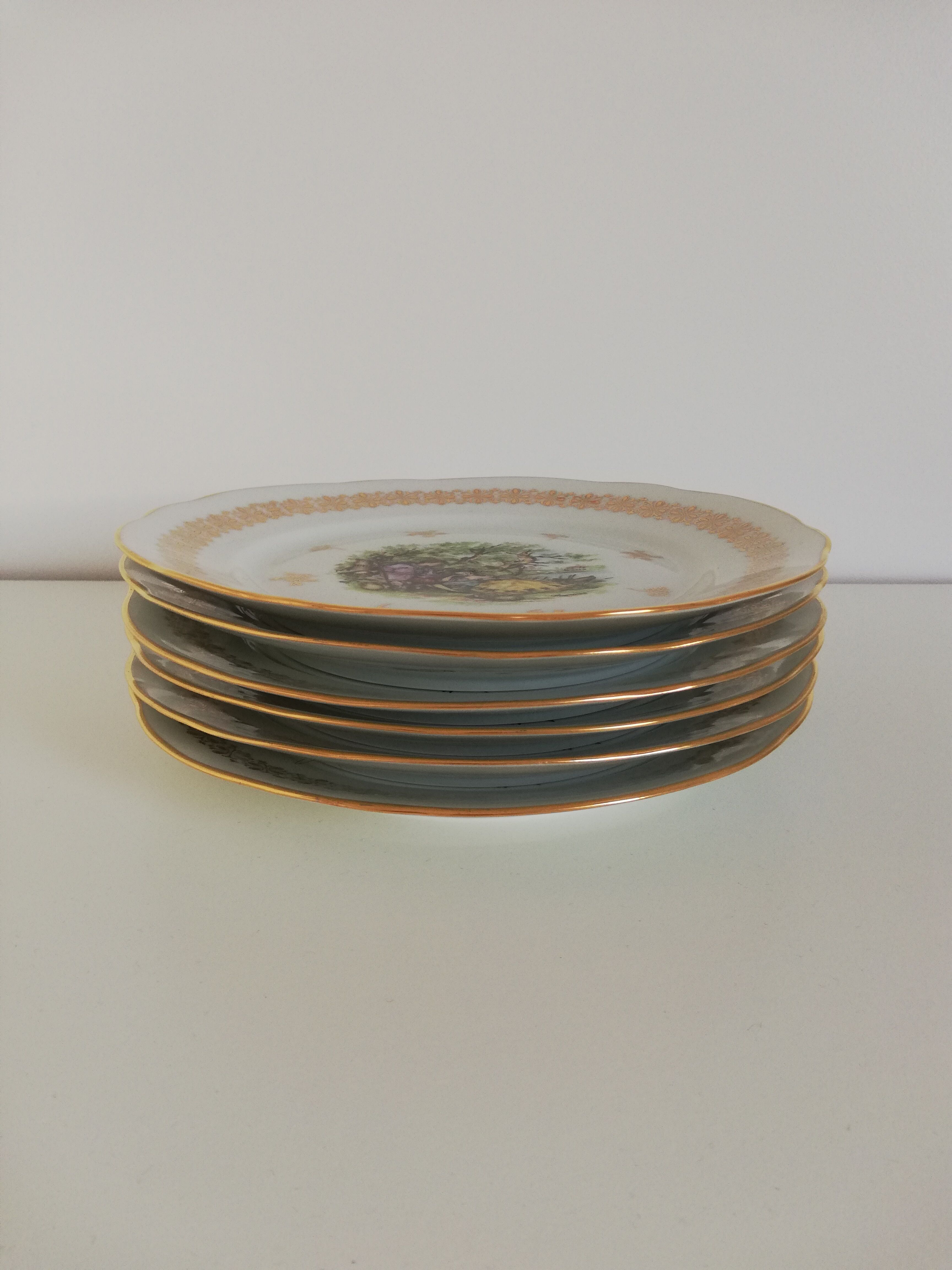 Vintage Fragonard porcelain plates