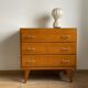 Commode 3 tiroirs pieds compas