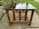Square coffee table in smoked glass and bamboo, 1970.