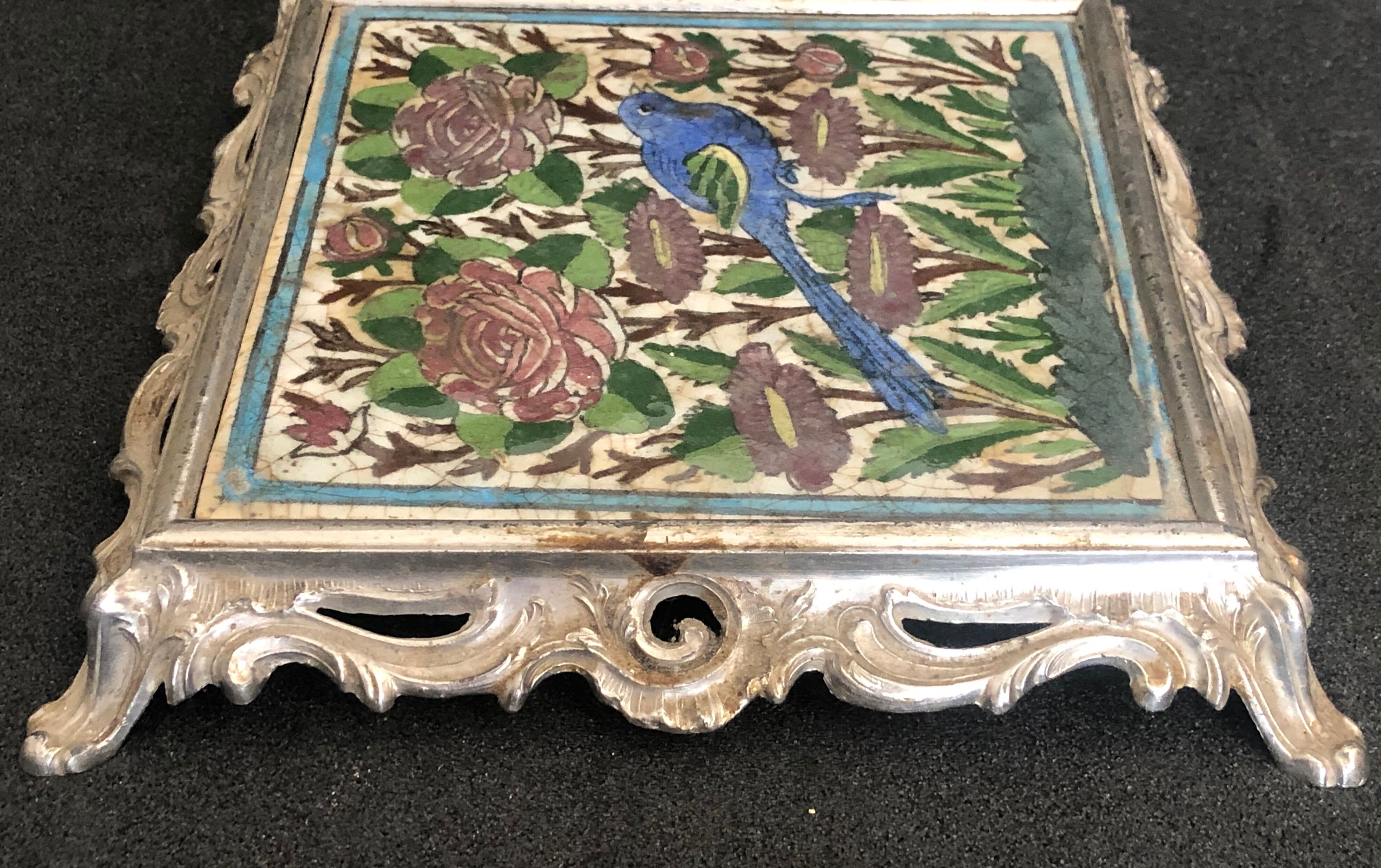 Under plat ceramic tile 19th