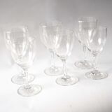 Set of 6 chiseled glasses