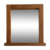 Miroir vintage années 80 bois