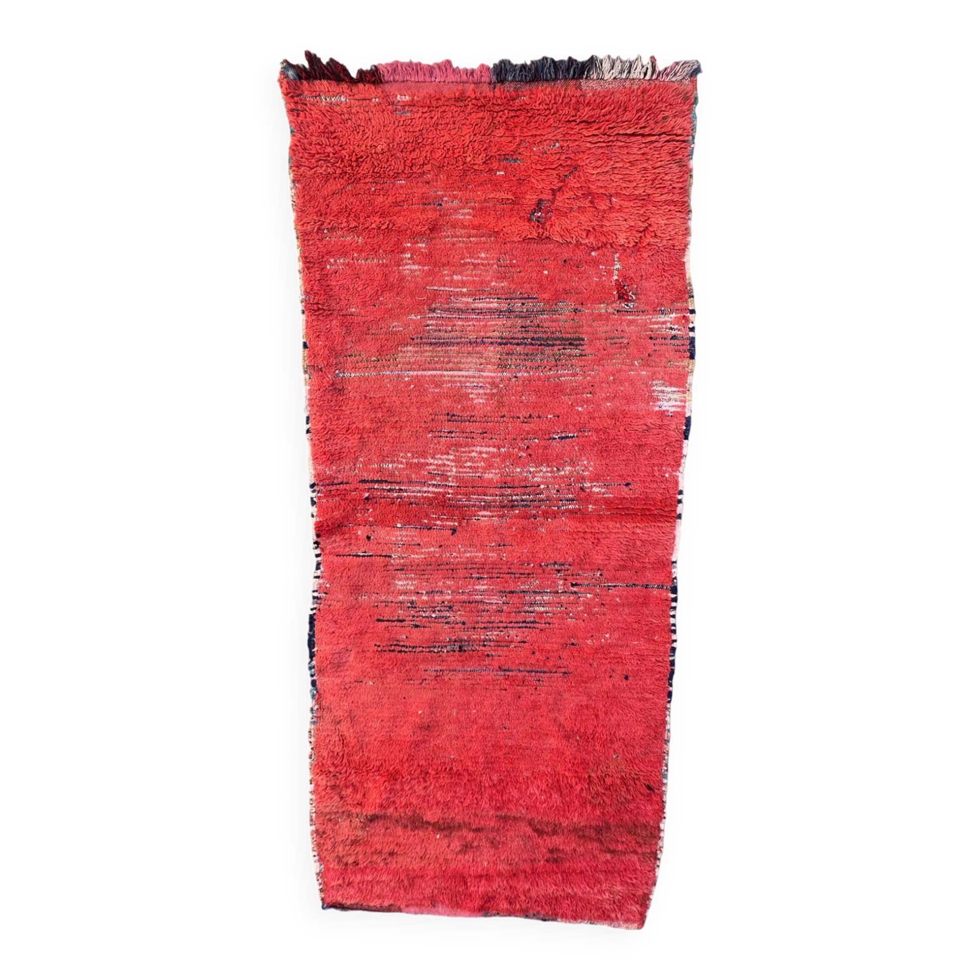 Moroccan rug Beni M'Guild red - 225 x 104 cm