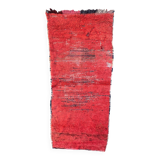 Moroccan rug Beni M'Guild red - 225 x 104 cm