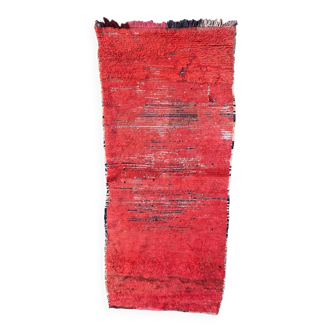 Moroccan rug Beni M'Guild red - 225 x 104 cm