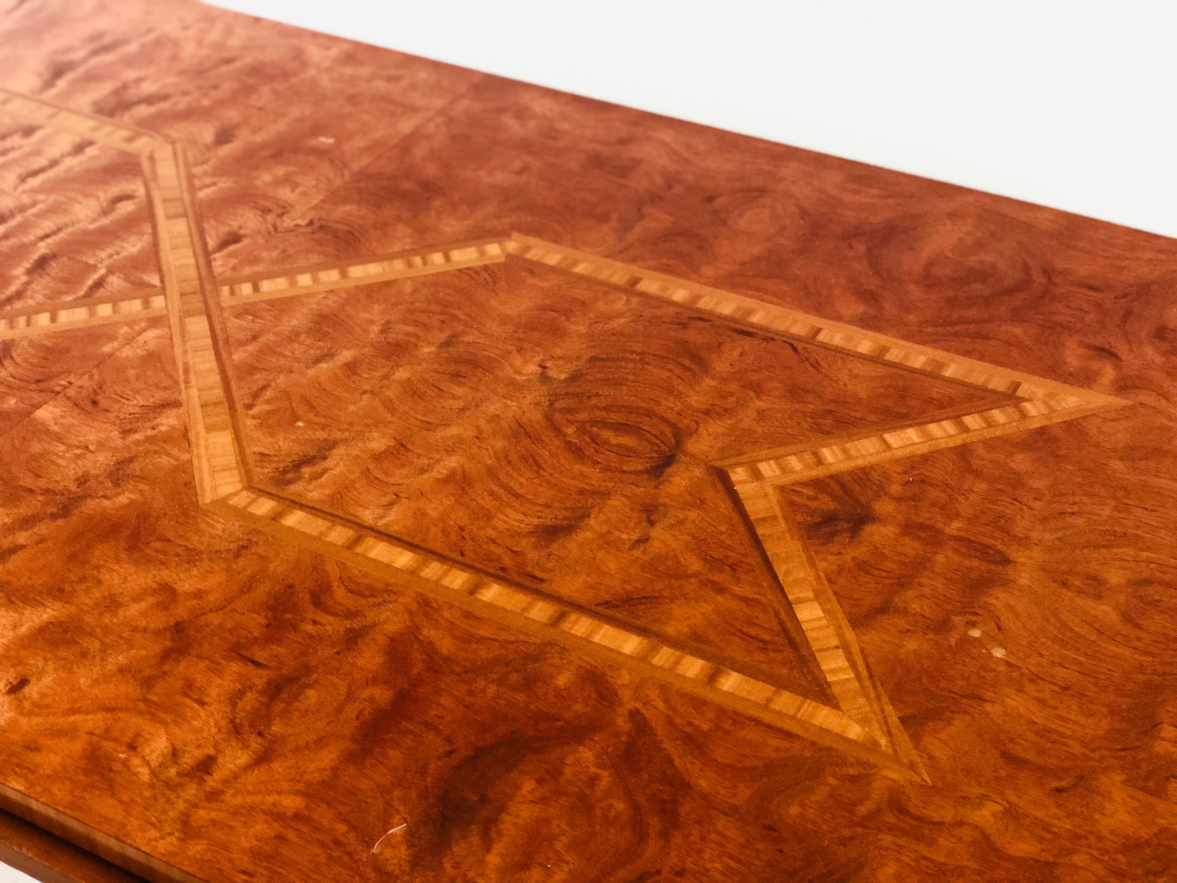 Table rectangular vintage with extension 1960