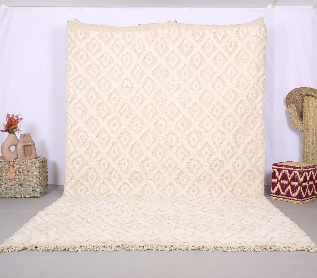 Mrirt rug in pure wool, handmade - 300 X 200 CM
