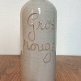 Large stoneware wine carafe and cork stopper