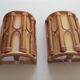 Pair of bamboo sconces