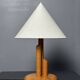 Midcentury Scandinavian pine skyscraper table lamp, 1970s